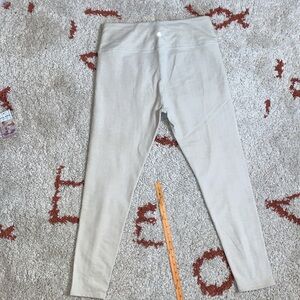 Kyodan- Sz XL- White/Beige Houndstooth Leggings- Knit